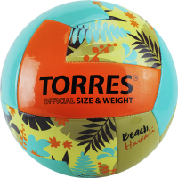 Мяч волейбольный любительский пляжный TORRES Hawaii р.5